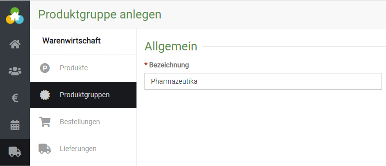 Produktgruppen anlegen im Punkt der Warenwirtschaft in BEWO-Online
