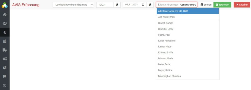 somedo Avis-Erfassung