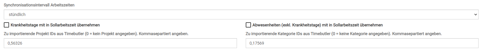 somedo Timebutler Schnittstelle Abwesenheiten